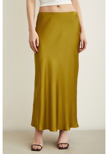 Never More Verev Saten Etek Olive