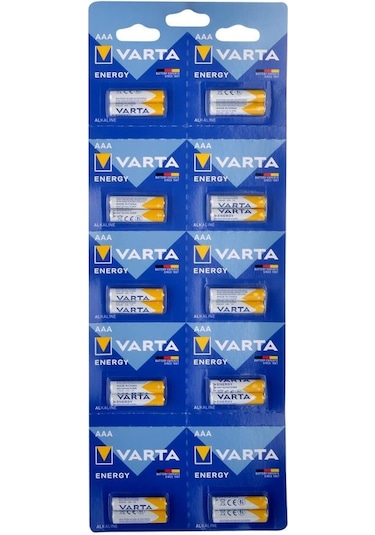 Varta 4103229482 Energy Aaa Alkalin İnce Kalem Pil 20li Kartela