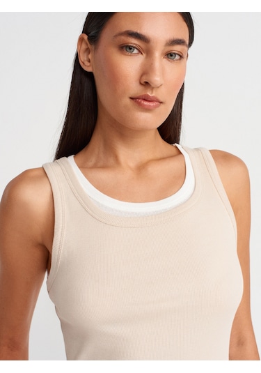 Dilvin 31870 Çift Katlı Top-bej Bej