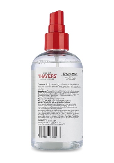 Thayers Cadı Fındığı ve Salatalık Özlü Yüz Spreyi 237 ML