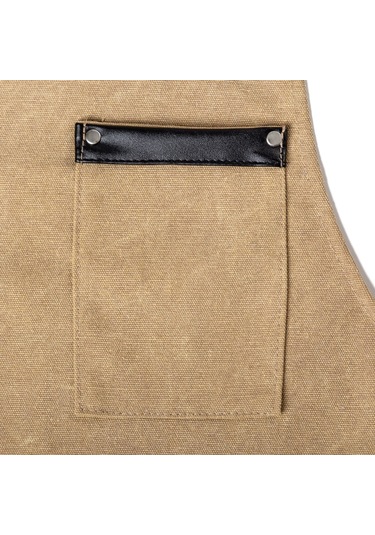 Sones Yıkanmış Tuval Önlük Şef Kafe Dükkanı Barbekü Kuaför Önlükleri