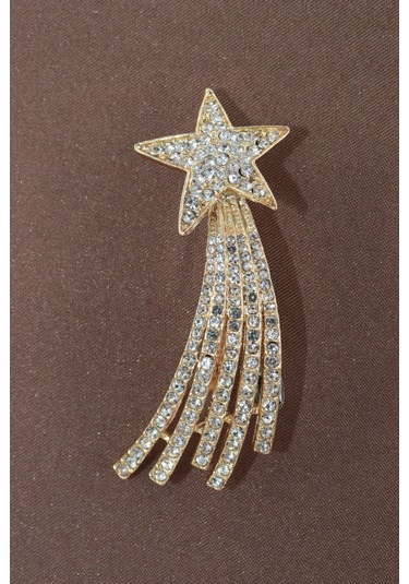 Gold Kayan Yıldız Broş. Yaka İğnesi Broş. Taşlı Broş. Gold Broş. Kadın Broş. Erkek Broş. Yıldız Broş Kırmızı