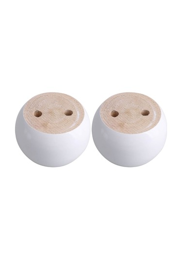 Beyaz Okaliptüs Ağacından 4 Adet Yuvarlak Mobilya Ayağı Seti 8 X 8 X 5 Cm Yaklaşık 100 Kg Ağırlığı Kaldırabilir Diğer