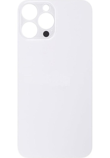 Apple Uyumlu iPhone 13 Pro Max Arka Pil Batarya Kapağı - Lens Hariç Silver