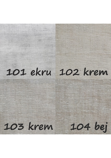 Katlamalı Keten Tül Stor Perde (444106741)