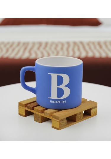 Bk Gift Kişiye Özel İsimli Turkuaz Renkli Middle Çay & Kahve Fincanı-3, Arkadaşa Hediye, Sevgiliye Hediye, Doğum Günü Hediyesi Kobitmeyencom32516 Bk G