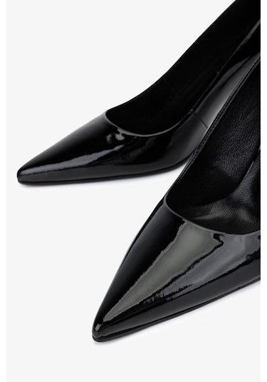 Valmenti Kadın Hakiki Deri Siyah Rugan Topuklu Ayakkabı 492 55668 Bn Ayk Sk25-26 Sıyah Rugan Siyah Rugan