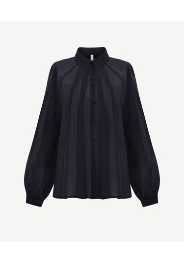 Yargıcı Regular Gömlek Yaka Uzun Kol Gömlek 25kkgm6043x 004 Lacivert