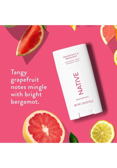 Native Grapefruit & Bergamot Alüminyumsuz Stick Deodorant 75gr