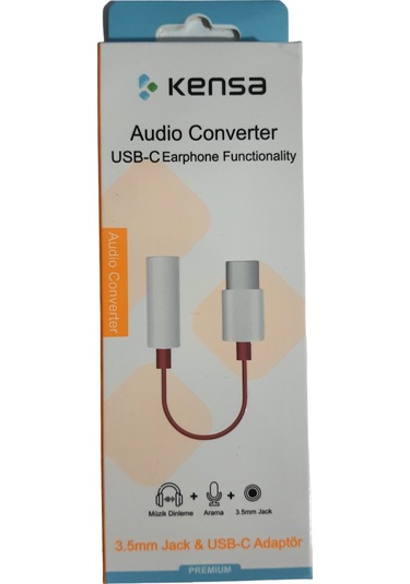 Kensa Type-c Audio Kulaklık Dönüştürücü