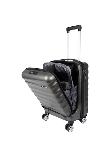 Vegmann Wave Laptop Bölmeli Antrasit Kabin Boy Valiz Mavi