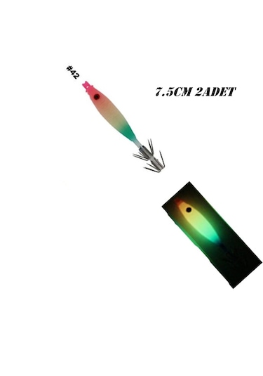 Tubertini Seika 7,5cm Yeşil, Pembe 2li Kalamar Zokası No:42