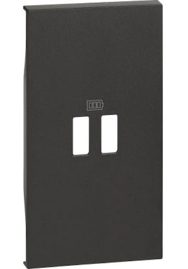 Bticino - Usb Şarj Prizi İçin Kapak, 2m, Siyah