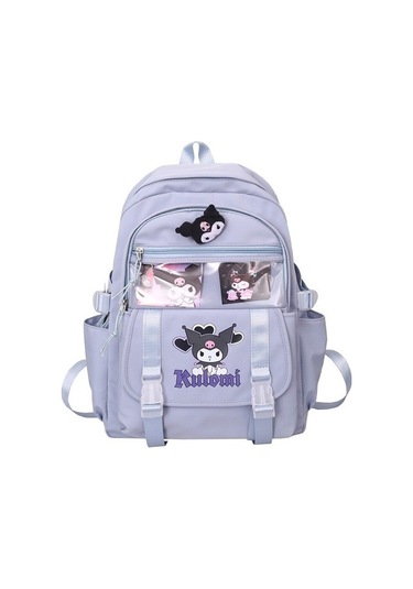 Dimity 6d Baskılı Kuromi Okul Çantası Ilkokul Sırt Çantası Dxpsrf Açık Mavi