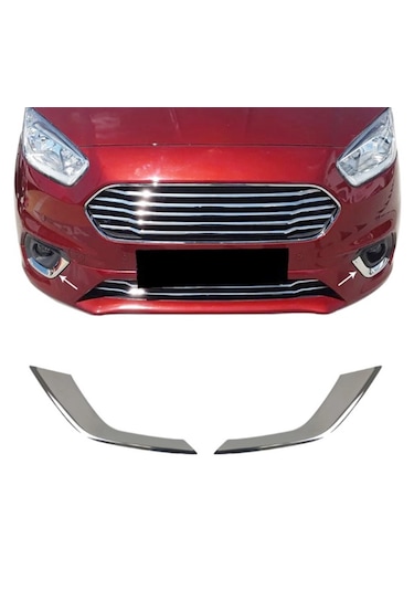 Ford Courier Krom Sis Farı Çerçevesi 2 Prç. 2018 ve üzeri P.Çelik
