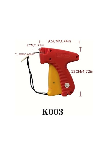 Willowhaven K002 Etiket Ve Markalar İçin 1 Etiket Tabancası 5 İğne Kalın İnce Uyumlu