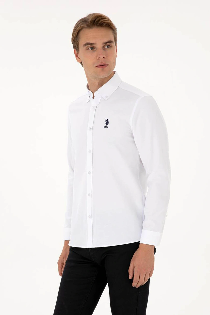 U.s. Polo Assn. Nova025k Beyaz Erkek Gömlek 2225592 Beyaz