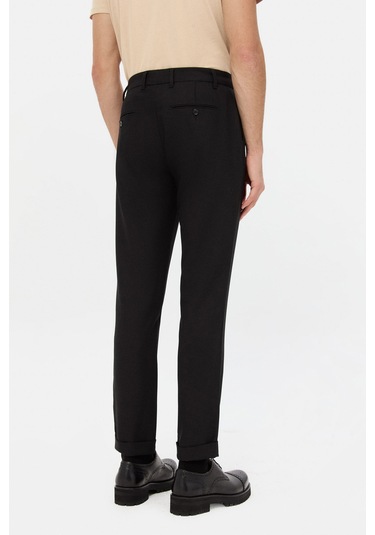 Twn Slim Fit Siyah Armürlü Jogger Pantolon 4ec03kv703503 001