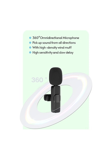 Xindoker Kablosuz Mini Klips Mikrofon: 20m Menzil, 5 Saat Çalışma, İos Uyumlu, Kolay Kullanım, Canlı Yayın Ve Dersler İçin