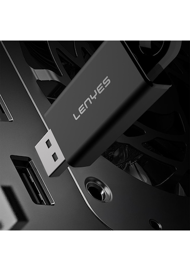 Lenyes Lr201 Usb Bluetooth 5.1 Wireless Transmitter Adaptör Siyah