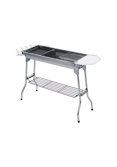 Madfox Grillmate Portatif Katlanır Bbq Mangal Silver Gümüş