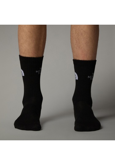 The North Face Multi Sport Cush Crew Sock 3lü Unisex Siyah Koşu Çorabı Nf0a882hjk31 Siyah