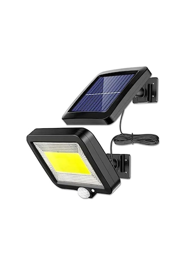 Gaman F100 Cob Led Güneş Enerjili 3 Mod Sensörlü 5 M Kablolu Solar Lamba