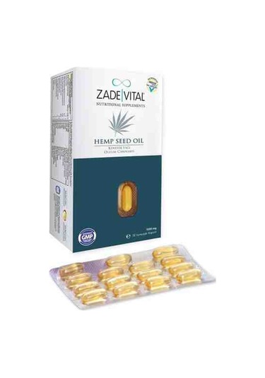Zade Vital  Kenevir Yaği Blister 30   Kapsül