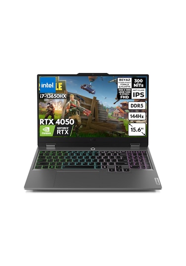 Lenovo LOQ 15IRX9 83DV0118TRHMF2 i7-13650HX 16 GB 1 TB SSD RTX4050 15.6" Dos Dizüstü Bilgisayar