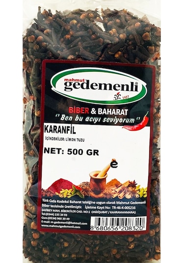 Mahmut Gedemenli Karanfil Tane 500 G