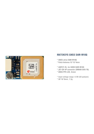 Matek Systems Gnss & Compass Sam-m10q Gps
