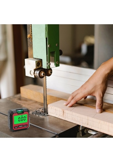 Pazly Dijital Açı Ölçer - 4x90 Ölçüm, Hassas Kesim & Tamir İçin Kompakt Seviye Aleti