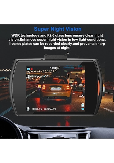 Araç İçi Kamera 1080p Araç İçi Kamera Araba Dvr Sürüş Video Kaydedici Kamera Hv