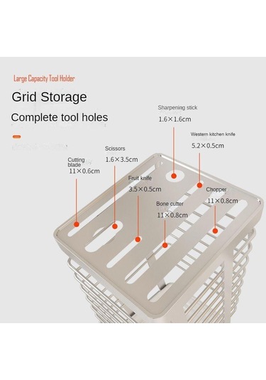 Siyah 304 Paslanmaz Çelik Mutfak Bıçağı Tutucusu, Mutfak Bıçağı Tutucusu, Depolama Rafı, Ev Drenaj Tezgahı, Sebze Bıçağı Tutucusu, Depolama Rafı