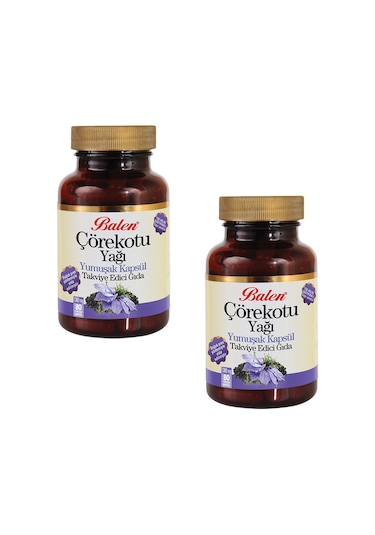 Balen Çörekotu Yağı Yumuşak Kapsül 1380 MG 80 Kapsül 2 Adet