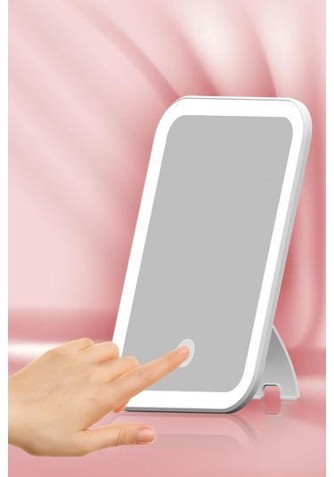 Polosmart Pbs510 Şarjlı Led Işıklı Makyaj Aynası Beyaz