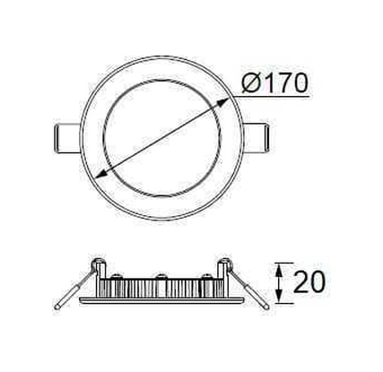 Jüpiter Ld 472 Yuvarlak Led Panel Beyaz Beyaz