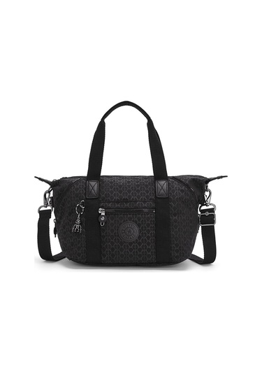 Kıplıng Art Mini Küçük Boy Omuz Çantası Siyah Sıgnature Emb Siyah
