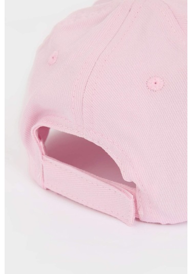 DeFacto Kız Bebek Baskılı Pamuklu Cap Şapka D8388A525SMPR254 Mor