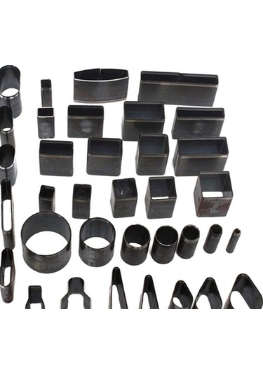 Trendooze Homyl Deri El Sanatları Seti - 39 Şekil Delik İçi Siyah Siyah