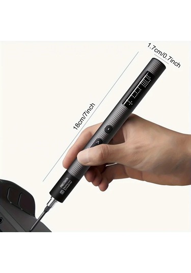 Honeybeeshop 1 Takım 4ü 1 Arada Hassas Elektrikli Tornavida Seti 2 Manyetik Uç Ve Led Işık İçerir Profesyonel Tamir Aletleri