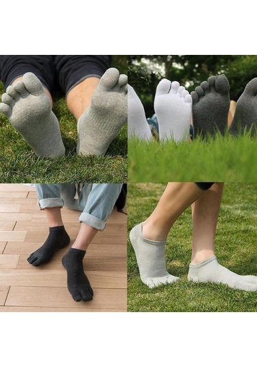Beyaz 1 Çift Unisex Bay Bayan Çorap Spor Beş 5 Parmak Toe Ayakkabı İçin İdeal Satış Beyaz