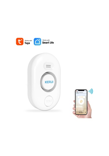 Symbee Keruı Wifi Akıllı Su Tespit Cihazı - 2.4ghz Kablosuz, Akıllı Telefon Uygulaması İle Uzaktan Kontrol, Ip66 Su Geçirmez, Kr-wd62 Modeli