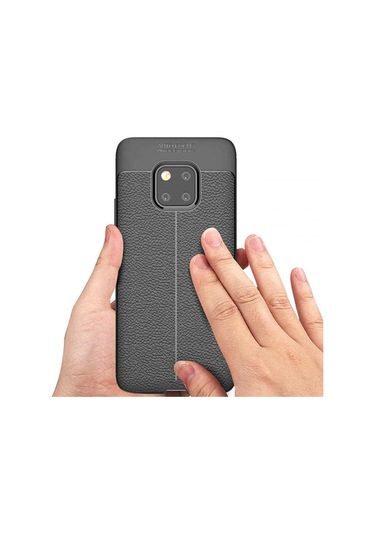 Huawei Mate 20 Pro Kilif Deri Tarzi Niss Silikon Case 389468501