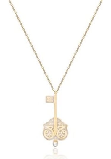 Tektaş - Sarı Altın 14 Ayar Anahtar Kolye N11.45760