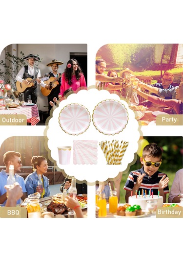 Skycity 33cm Pembe Kağıt Havlu 20 Adet - Gıda Grubu, Biyobozunur, Partiler Ve Piknikler İçin Uygun Diğer