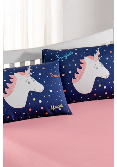Pes Lastikli Çarşaf Seti Çift Kişilik Magicunicorn Laci Laci