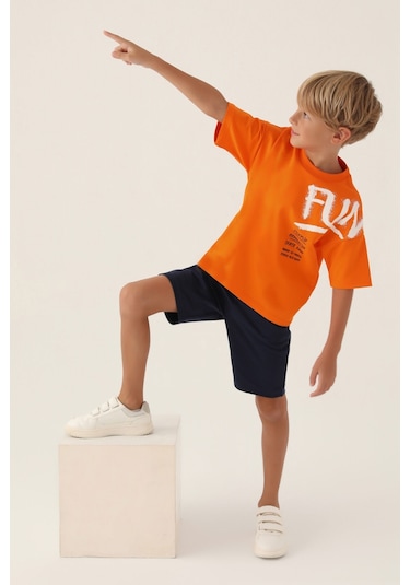 Rolypoly Generation Turuncu Erkek Çocuk Bermuda Takım 5274-43336 Turuncu