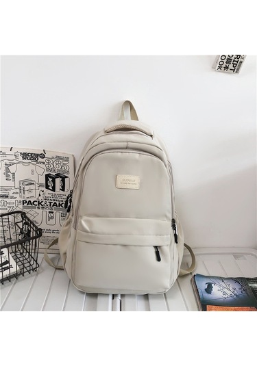 Moveevo Büyük Kapasiteli Hafif Sırt Çantası - Üniversiteli Kızlar İçin Şık Ve Dayanıklı Beyaz