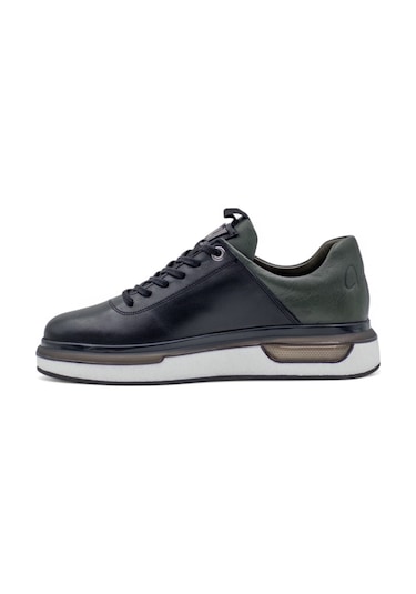 Voyager M057 Hakiki Deri Erkek Sneaker Siyah